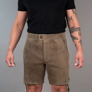 Kurze Sporthose aus hochwertigem Leder von der Gerberei Kolesch in Biberach