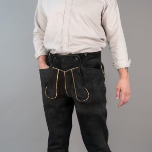 3/4-Latzhose aus hochwertigem Leder von der Gerberei Kolesch in Biberach