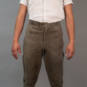 Sportbundhose aus hochwertigem Leder von der Gerberei Kolesch in Biberach