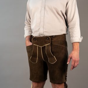 Kurze Lederhose aus hochwertigem Leder von der Gerberei Kolesch in Biberach
